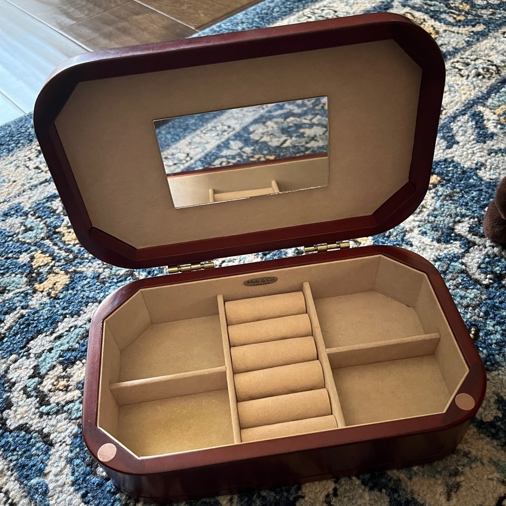 Mele & Co Wooden Jewelry Box